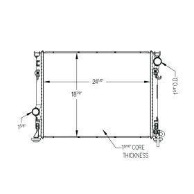 Chrysler 300 2005-2019 Radiator - RAD13512