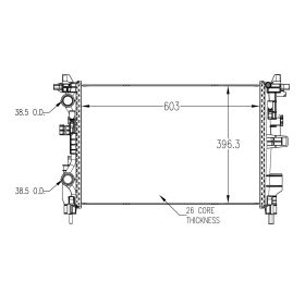 Jeep Renegade 2016-2017 Radiator - RAD13533
