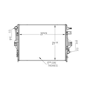 Porsche Cayenne 2011-2018 Radiator - RAD13551
