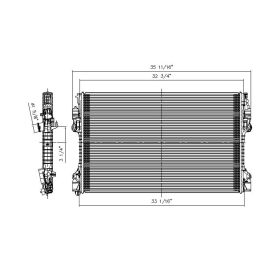 Porsche Panamera 2010-2016 Radiator - RAD13562