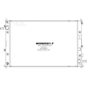 2016-2019 Honda Civic Coupe Radiator  1.5 Liter Turbo  Denso Type - RAD13582