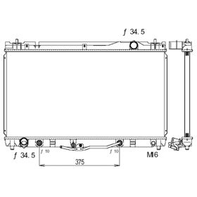 Toyota Solara 2002-2003 Radiator - RAD2434