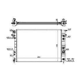 Cadillac Catera 2000-2001 Radiator - RAD2595