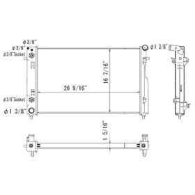 Pontiac GTO 2004-2006 Radiator - RAD2754