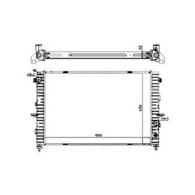 Land rover Discovery 2004 Radiator 4.0l V8 With Ac Automatic Transmission - RAD2930