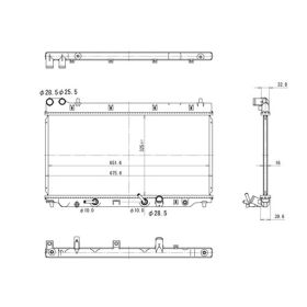 Honda FIT 2007-2008 Radiator Assembly - RAD2955