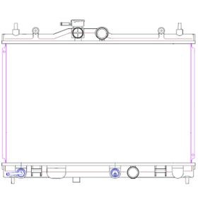 Nissan Versa 2007-2012 Radiator For Models With Conventional 4-speed Automatic Trans [exc-cvt] Plastic And Aluminum - RAD2981