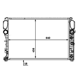 Mercedes E350 2003-2007 Radiator - RAD3027