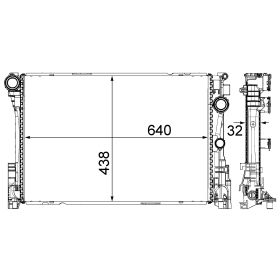 Mercedes Slc300 2014-2016 Radiator - RAD3031