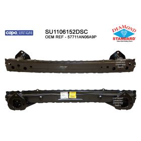 2022-2023 SUBARU OUTBACK (MID-SIZE WAGON) Rear Bumper Impact Bar - Diamond Standard - SU1106152DSC OEM# 57711AN06A9P