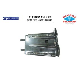 2012-2018 TOYOTA PRIUS V (CANADA) Rear Driver Side Bumper Impact Bar Bracket - Diamond Standard - TO1166119DSC OEM# 5201647040