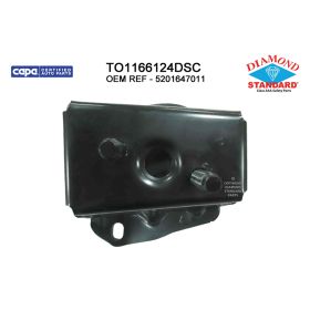 2004-2009 TOYOTA PRIUS Rear Driver Side Bumper Impact Bar Bracket - Diamond Standard - TO1166124DSC