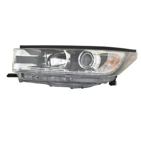 2019-2019 TOYOTA HIGHLANDER HYBRID Driver Side Halogen Headlight Assembly - CAPA Certified - TO2502290C OEM# 811500E362