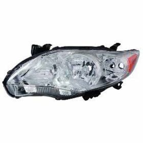 Toyota Corolla Sedan 2011-2013 Driver Side Head Light Lens And Housing - TO2518131