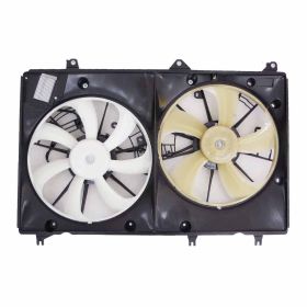 Toyota Highlander 2010-2013 Radiator And Condenser Fan Assembly With Two Fans Side By Side-with Module - TO3115193