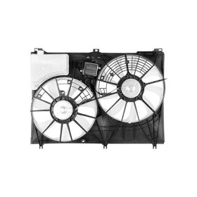 Toyota Highlander 2014-2019 Radiator And Condenser Fan Assembly With Two Fans Side By Side - TO3115196