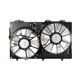 Toyota Sienna 2017-2019 Radiator And Condenser Fan Assembly With Two Fans Side By Side - TO3115200