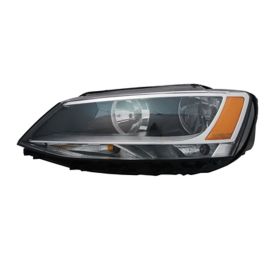 2011-2016 Volkswagen Jetta (type 6) - Driver Side Halogen Headlight Assembly - VW2502146