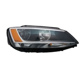 2011-2016 Volkswagen Jetta (type 6) - Passenger Side Halogen Headlight Assembly - VW2503146