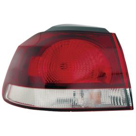 Volkswagen Golf 2010-2014 Driver Side Outer Tail Light Lens And Housing - VW2804106