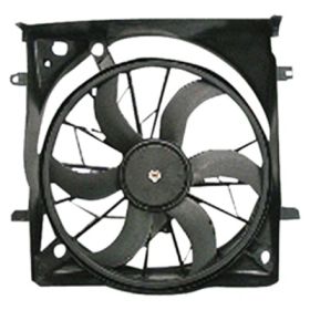 Jeep Liberty 2002-2007 Radiator Fan Assembly With 2 Pin Connector For Models With 3.7l V6-and Heavy Duty Cooling Package - CH3115162