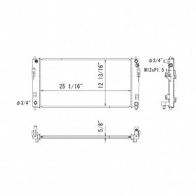 Nissan Leaf 2011-2012 Radiator - RAD13292